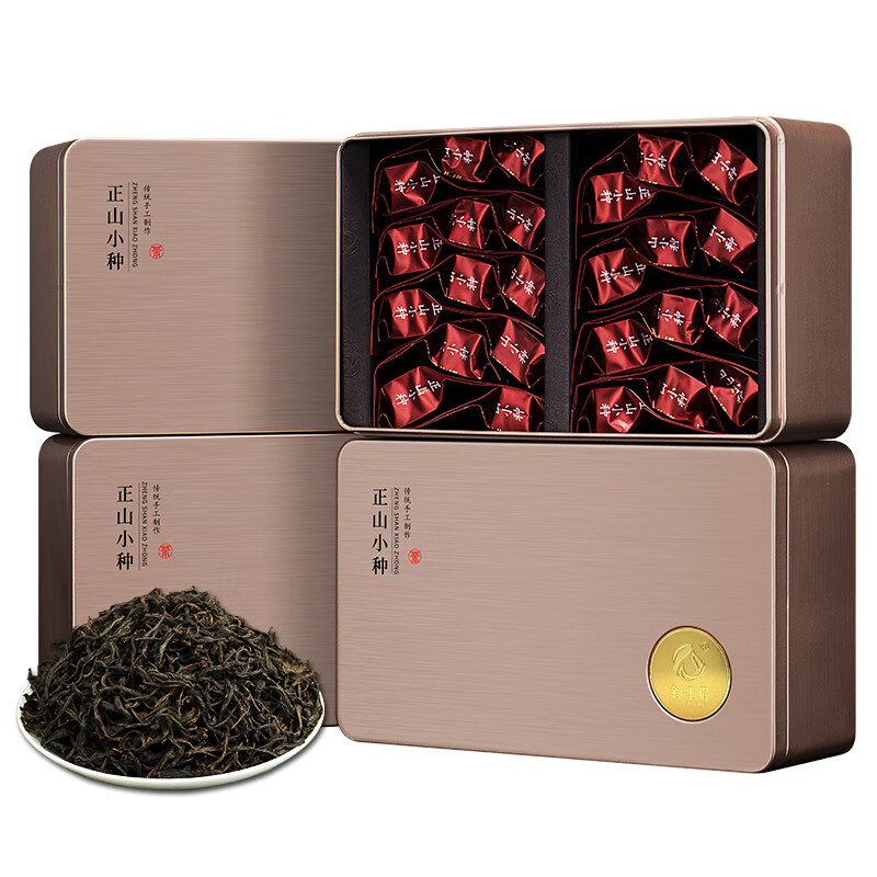 2021新茶 正山小种 浓香型红茶 武夷山桐木关茶叶花果香小泡袋礼盒装500g