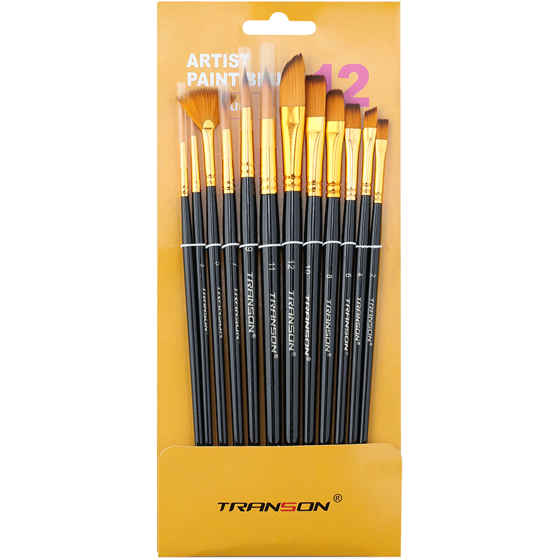 ��ʢ����12֧������װˮ�۱�ˮ�ʱ�ϩ�����ͻ���ˢ�ű�ˢ���ͷ��д���˱ʻ滭 25Ԫ