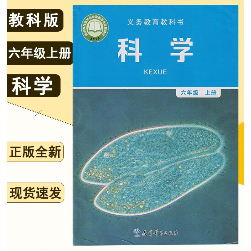 2022新版教科版六年级上册科学书 人教版六年级科学上册课本 六上科学