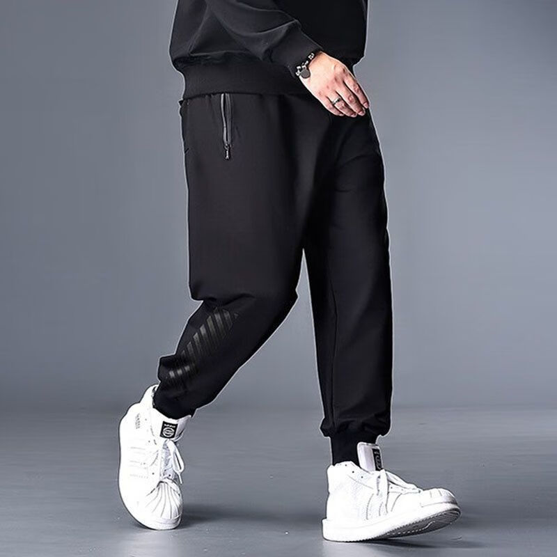 远动裤青少年肥胖裤大码高中生大学生冬季秋冬季胖子运动休闲裤男加肥