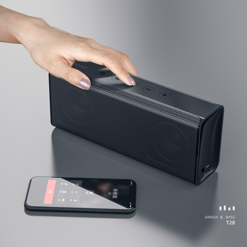 山水(sansui) 无线蓝牙音箱重低音炮户外便携式家用手机电脑桌面插卡