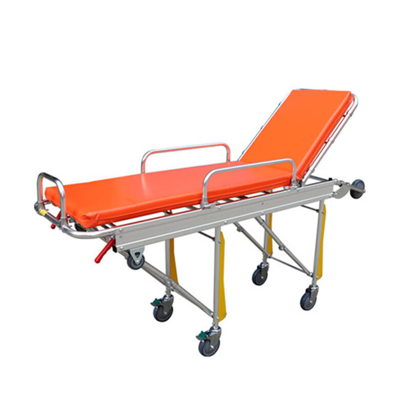 季嵘 应急救援铝合金救护车担架自动上车担架床多功能救援可折叠担架