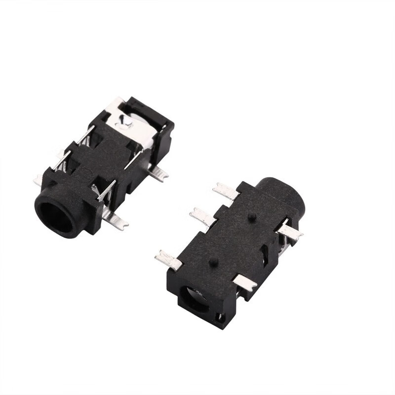 5耳机音频插座插头母座 五脚 3.5贴片耳机音频座 【十个装】