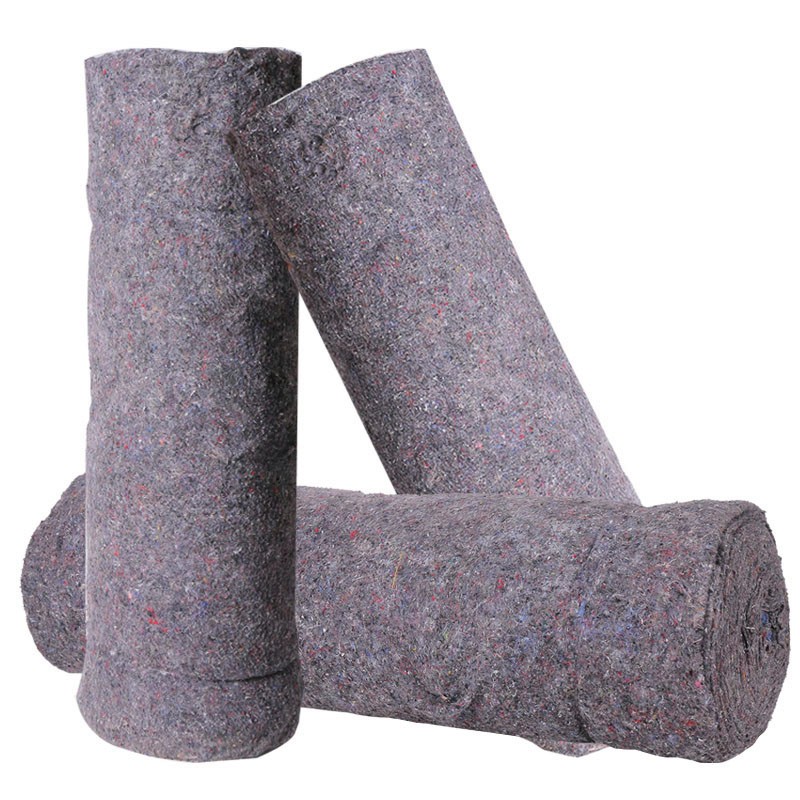 沪帆 土工布大棚保温棉黑心棉毛毡公路养护水泥路面包装毯300克2*50米