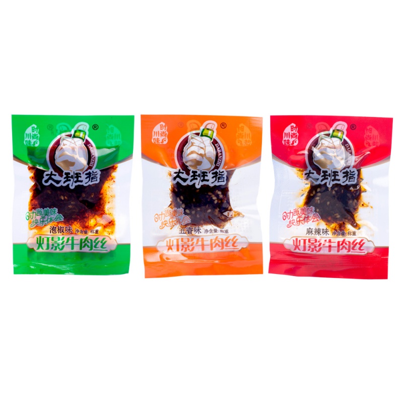 大班指新货大班指牛肉丝500g克(小袋装)四川特产达州特产麻辣/五香味