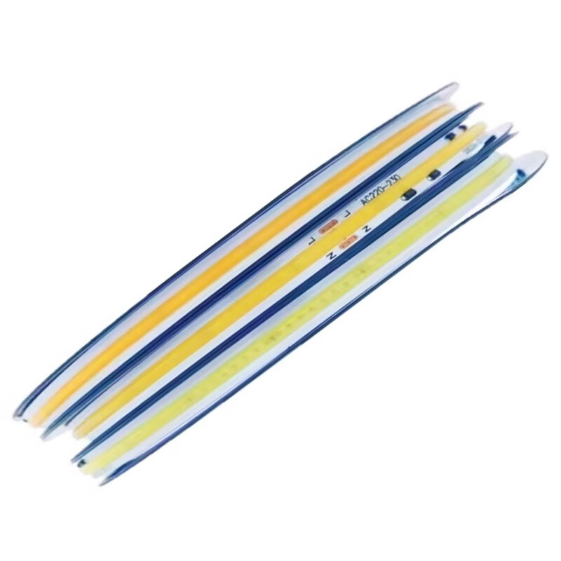 DENGZX免驱动COB灯带220V高压嵌入式超亮led自粘客厅吊顶线型无主软灯条 30米】COB免驱动带背胶220V高压 【暖光】