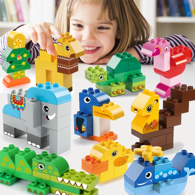 費(fèi)樂(lè)兒童大顆粒百變工程車(chē)積木拼裝玩具4歲男孩女孩早教創(chuàng)意科教機(jī)械齒輪積木玩具3-6歲幼兒寶寶新年禮物 265大顆粒百變認(rèn)知積木桶裝【無(wú)底板】