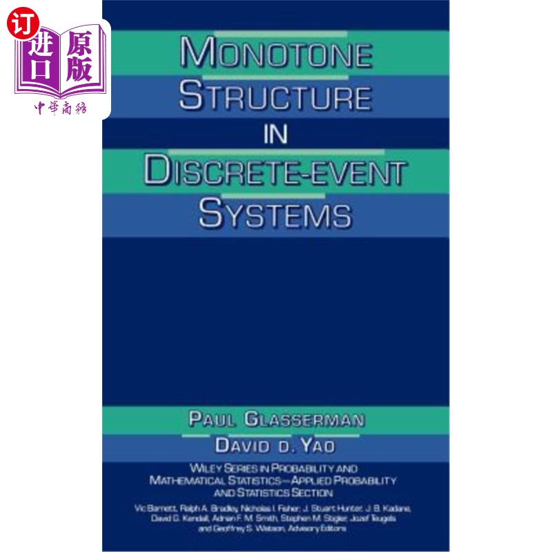 海外直订monotone structure in discrete-event systems 离散事件