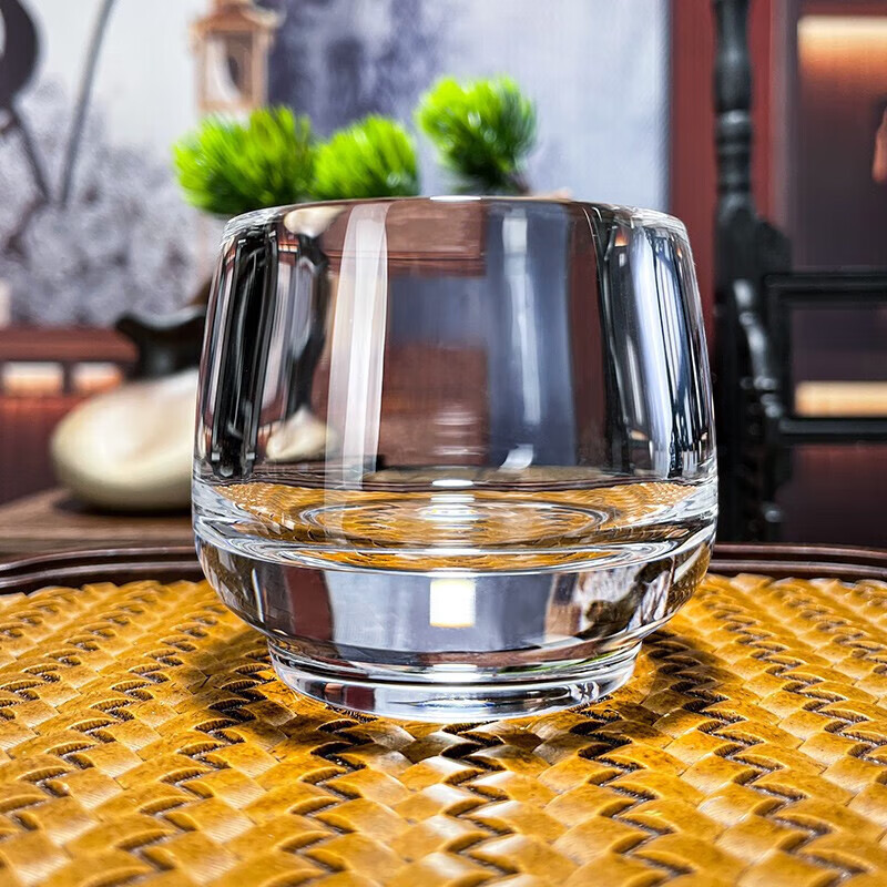 水晶杯苹果杯茶杯主人杯手工打磨天然原石小杯子水杯 主人杯 80毫升