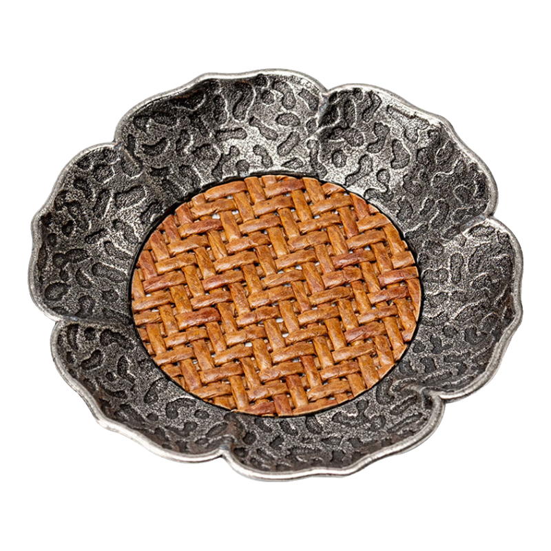 MULTIPOTENT蓮花藤席杯墊功夫茶道茶具配件隔熱杯墊茶墊茶托茶碟單杯杯托