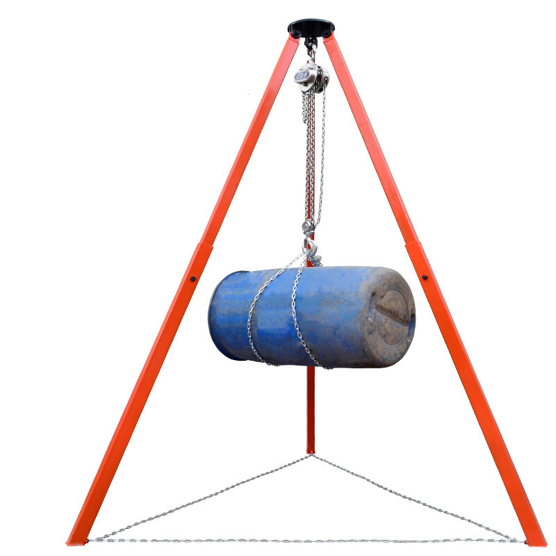 吊葫芦支架伸缩式三脚架电动/手摇/手拉/手动/起重葫芦支架简易2t 0.