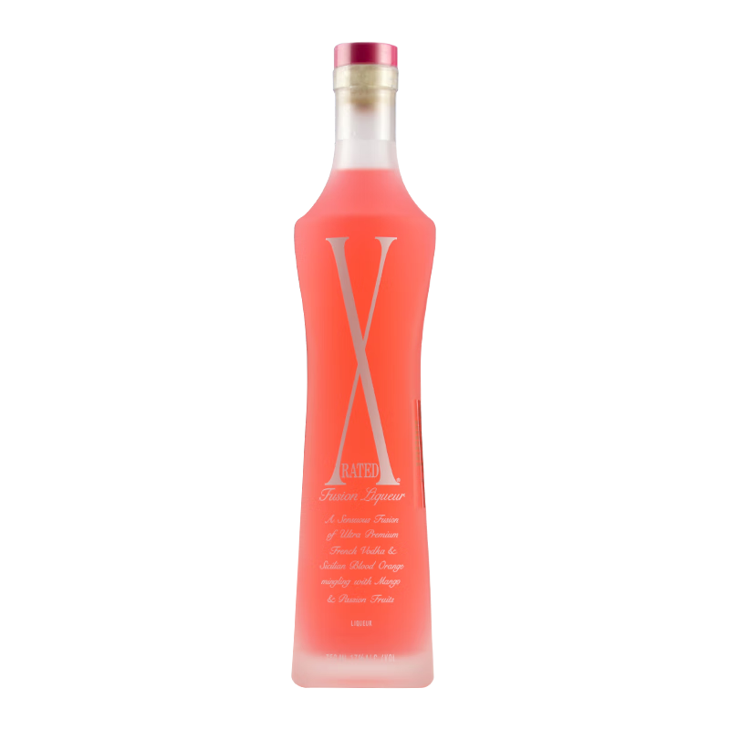 冰粉红x- rated 意大利原装进口x冰粉红预调酒水果味利口酒 力娇酒750ml X冰粉红利口酒