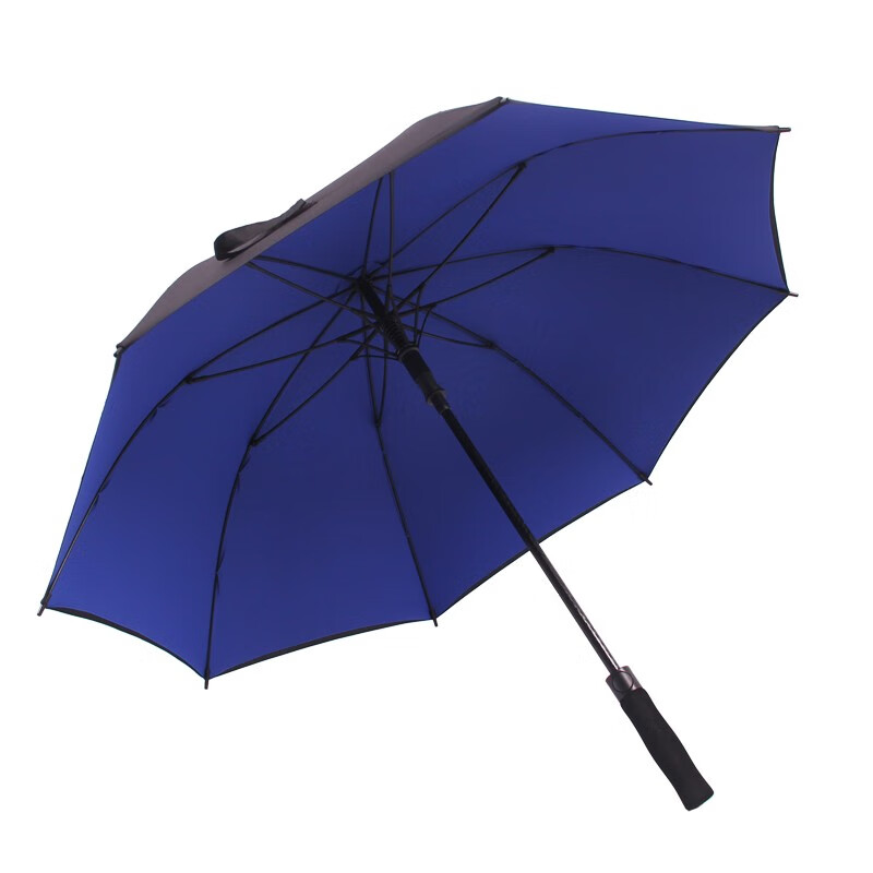 雨景（raincape） 雨景 双层抗风雨伞长柄伞 男士商务超大户外雨伞双人 双人135CM（真双层）深蓝色