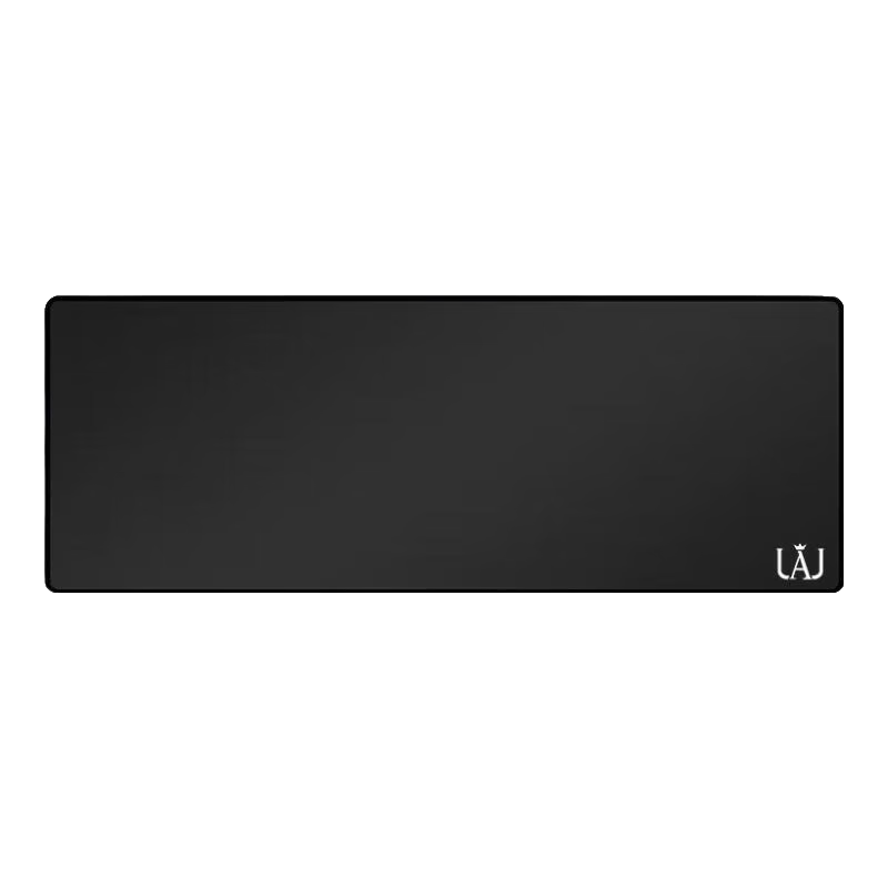 罗技JAJ 鼠标垫 办公游戏家用通用 耐磨包边大号桌垫 防滑可水洗 黑色长款800*300
