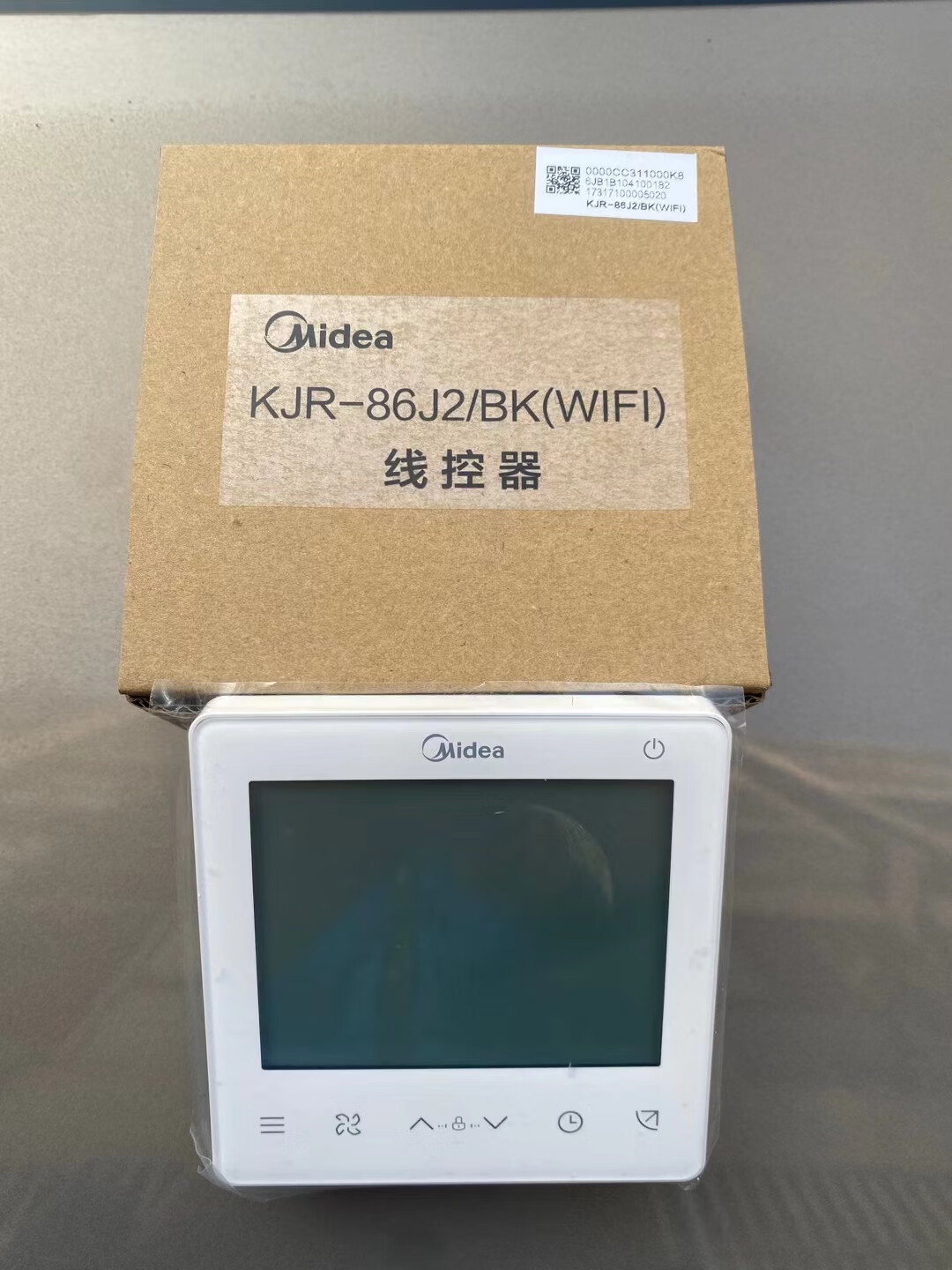 全新美的线控器kj86j2两芯风管机4芯gbkvr空调控制面板器空调温控