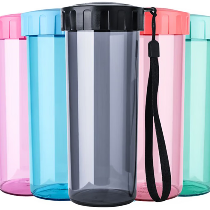 特百惠（Tupperware）水杯瑩彩430ml便攜隨手杯防漏男女塑料杯兒童學(xué)生運動杯子 炫酷黑(送杯刷  杯貼 杯套)430ml