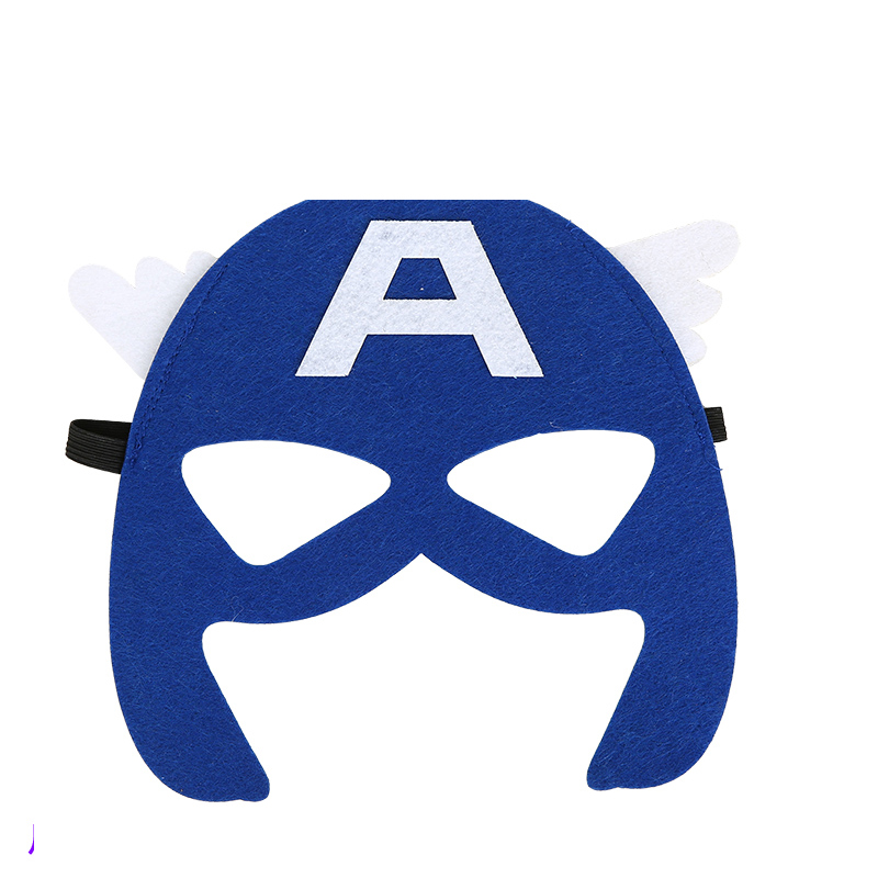 漫翔元旦儿童超人钢铁侠蜘蛛侠绿巨人蝙蝠侠美国队长忍者神龟面具眼罩