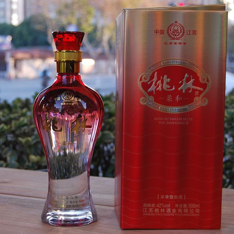 桃林江苏特产桃林酒 柔和绵柔山泉水 纯粮42度白酒 性价苏酒 42度 500
