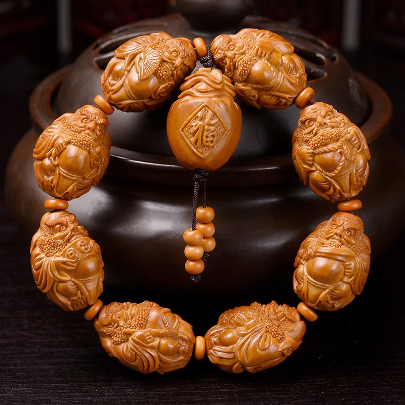 盘道  橄榄核手串 橄榄核曹乐天师钟馗 2.