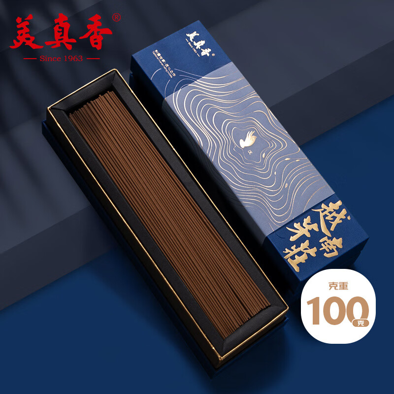 美真香 越南芽庄沉香线香熏香家用室内香薰 约300支/100g
