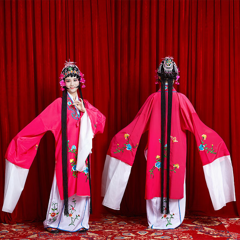 裳厢记京剧服装 戏服装女花旦京剧古装越剧中国风俏花旦头饰戏曲水袖