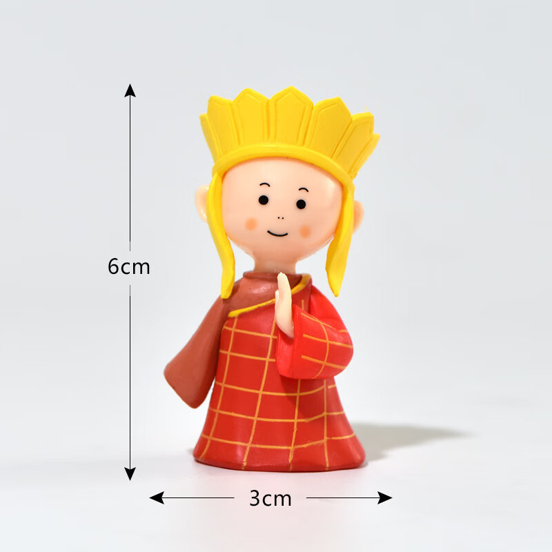 集物一册元旦礼物西游记师徒五人微摆件孙悟空唐僧猪八戒沙僧白龙马摆件 西游记小摆件师徒5个 礼盒装+灯串