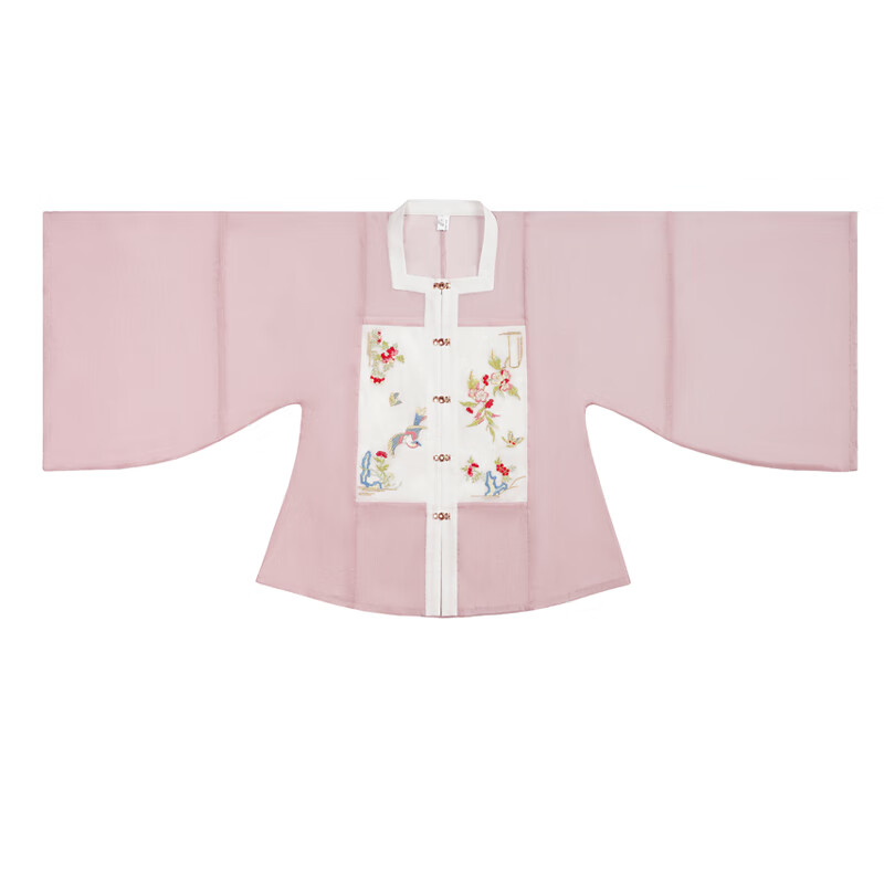 jepsen原创明制汉服全套女6米马面裙刺绣大码方领对襟补服粉色日常