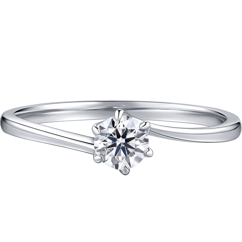 周生生 PROMESSA如一系列钻石戒指结婚求婚钻戒 女款 35301R 11圈/18K/主石13分/EF色/VS净度