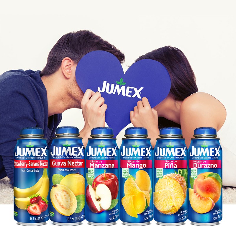 果美乐·生活Jumex果汁i分享家庭装混合口味果汁饮料 6瓶 草莓香蕉汁果汁饮料