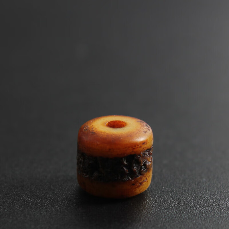 炫帕 藏传老骨隔珠 diy菩提佛珠手串配珠 纯手工文玩小配珠 直径10mm