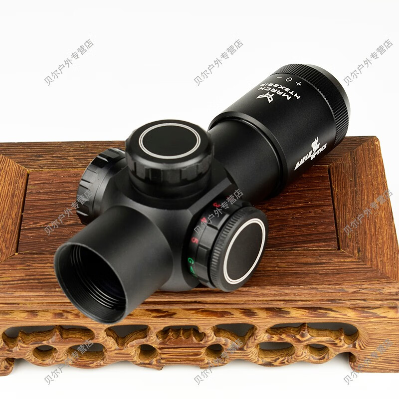 defier禁军3x28瞄准镜短款 瞄准器3倍镜 弹弓瞄准器 弹盖款 11mm夹具