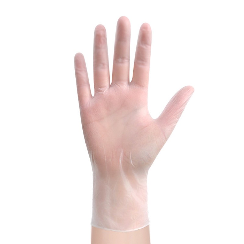 劳保佳 一次性乙烯基透明无粉pvc手套 加厚食品级餐饮烘培塑料美容院