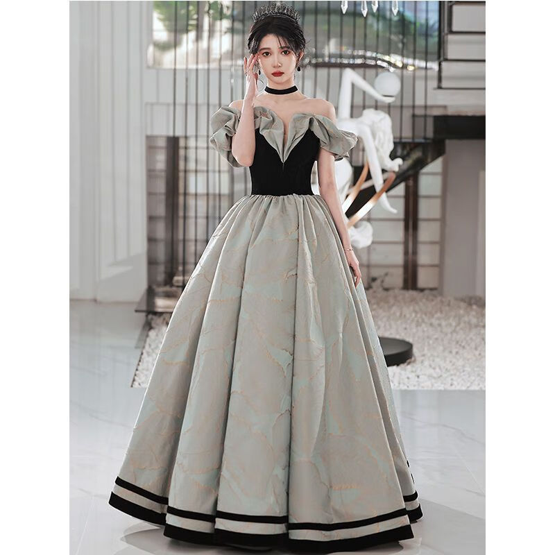 铭汇通礼服女宴会晚礼服高档蓬蓬裙高端小众定制晚公主裙长款优雅气质