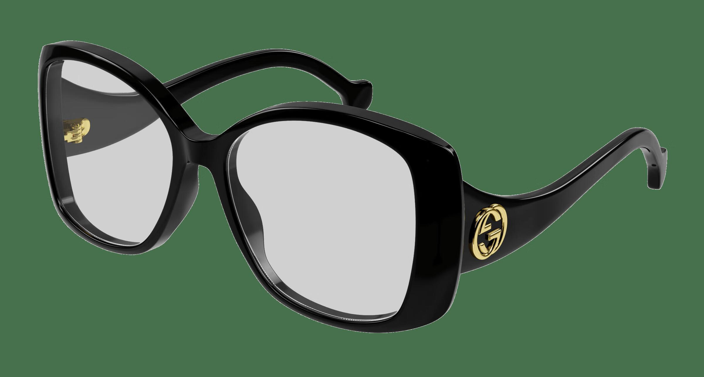 古驰(gucci)女子舒适大框架眼镜架 日常通勤度假百搭街拍方形眼镜框gg