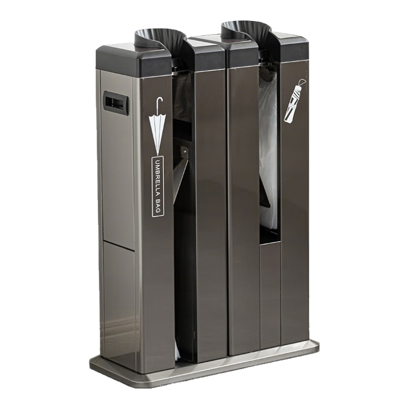 會汕 不銹鋼雨傘套袋機(jī)自動傘套機(jī)雙頭傘袋機(jī)套傘機(jī)商場門口酒店大堂雨傘機(jī)商用