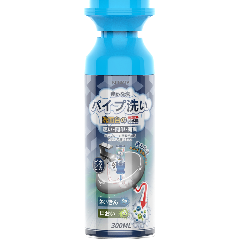 KINBATA 日本管道除臭剂 家用下水道疏通除异味下水道反味除臭泡沫 管道除臭剂300ml