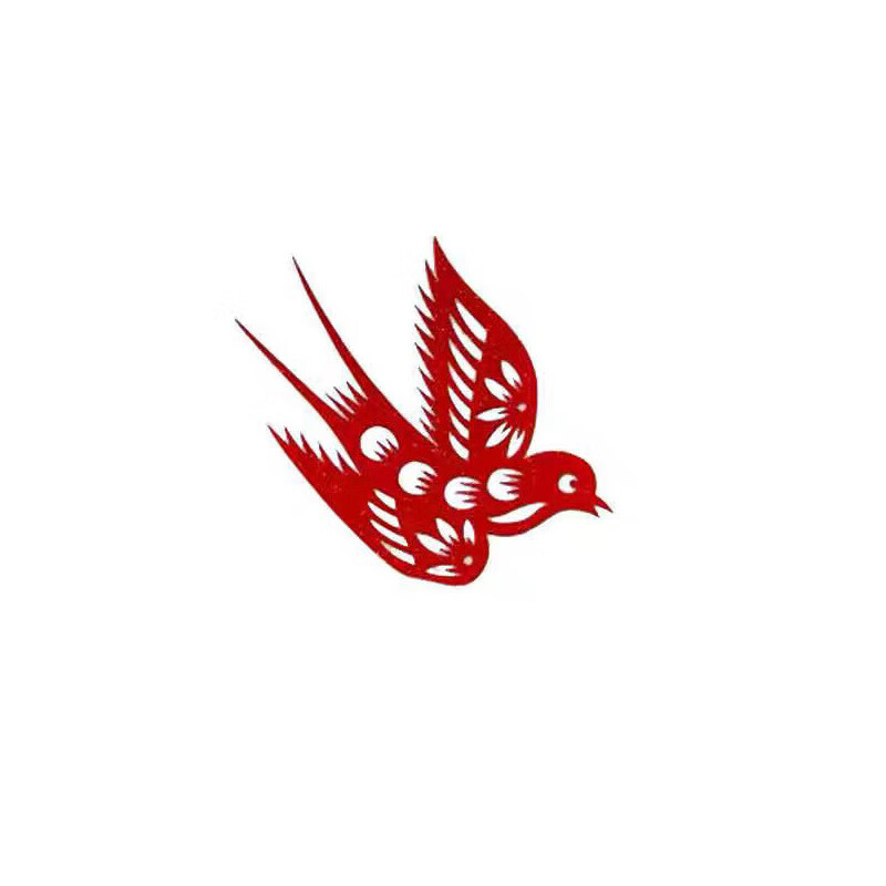 oqb剪纸发饰非遗国风复古红色喜鹊新中式新娘头饰旗袍晨袍造型配饰