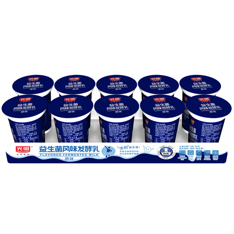 光明益生菌E+原味100g*10低温酸奶酸牛奶风味发酵乳