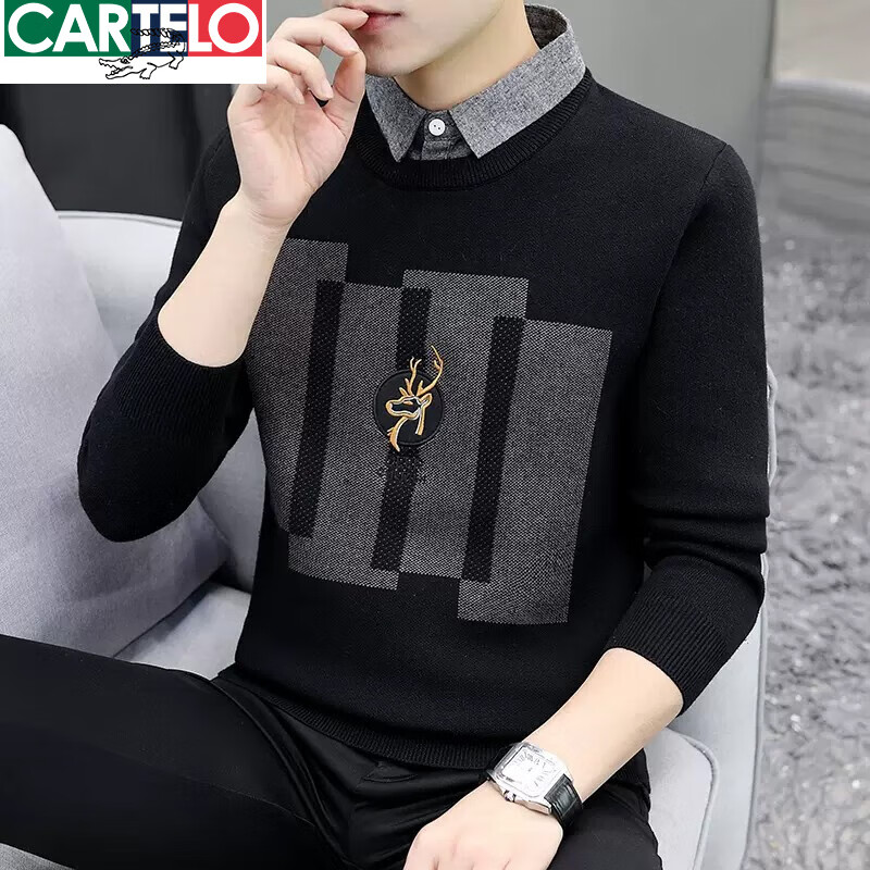 ���ڲ��������������㣨CARTELO���ﶬ��ë����ʿ���������޼Ӻ�ů���������֯�������аٴ���װ 10321/8136��ɫ�����桿 L 105-120��