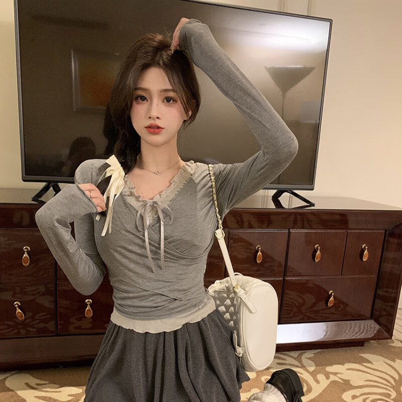 宫柒尓芭蕾风穿搭甜妹少女套装夏季新款闺蜜装小个子打底上衣背心性感