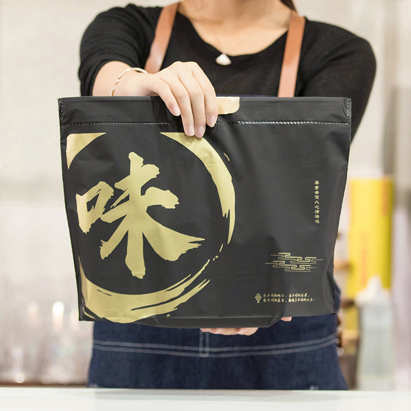 外卖打包袋 加厚束口袋外卖打包袋食品塑料袋礼品袋抽绳手提袋餐饮