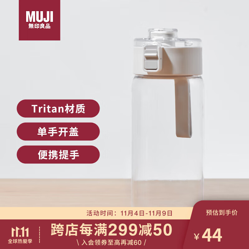 无印良品（MUJI）共聚酯 便携水杯 550ml 塑料杯运动水杯茶杯Tritan材质儿童水杯属于什么档次？