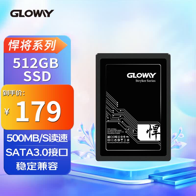 光威（Gloway）512GB SSD固态硬盘 SATA3.0接口 悍将系列属于什么档次？