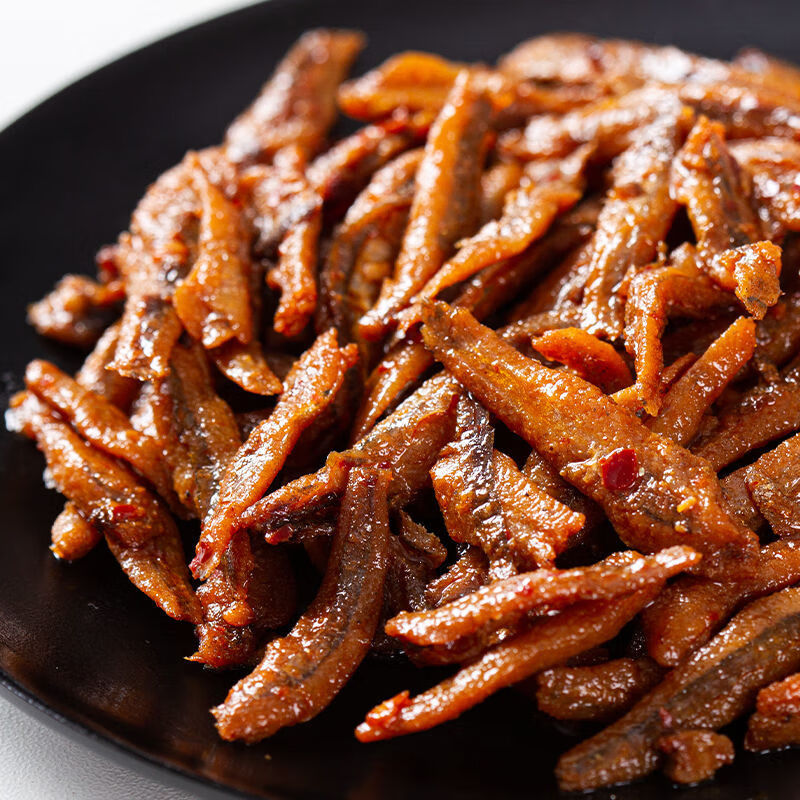 derenruyu香辣小鱼仔湖南特产即食麻辣好吃鱼毛毛鱼小鱼干麻辣休闲