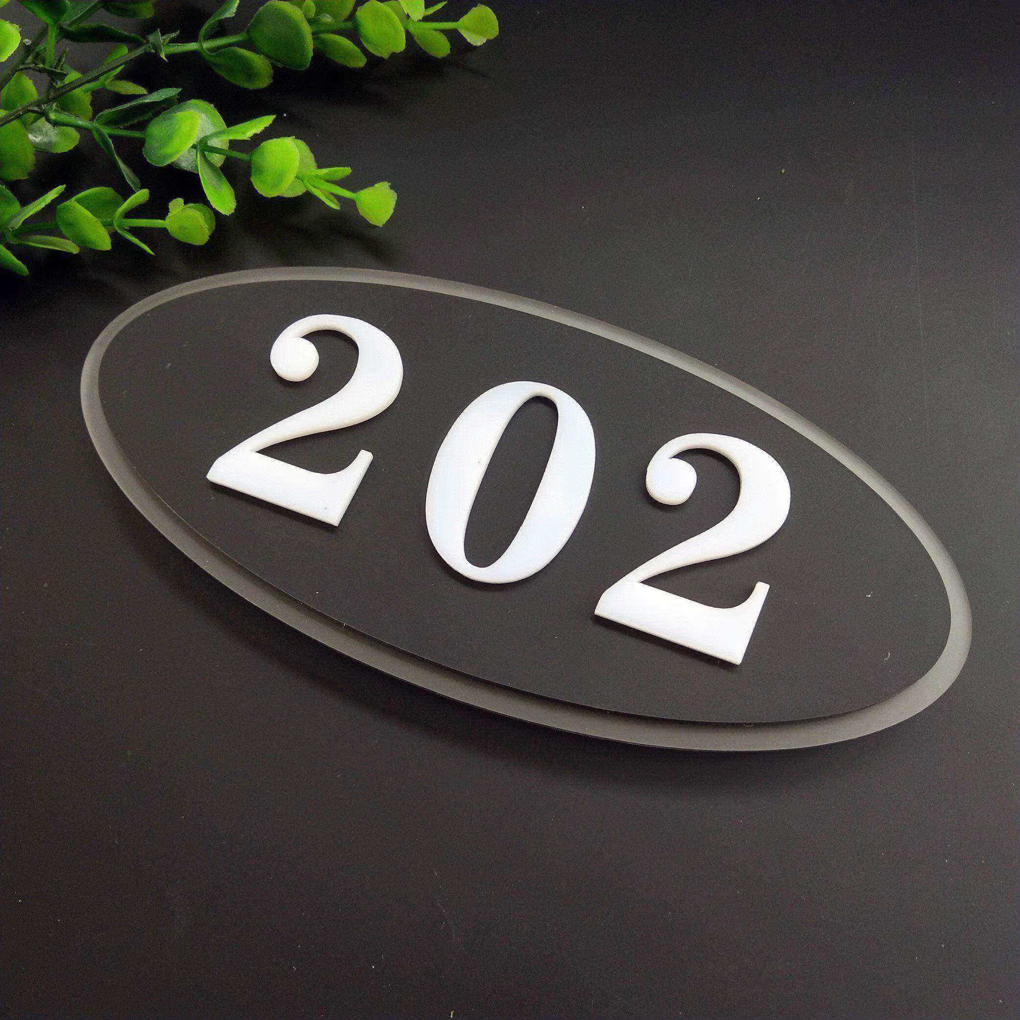 适用于门牌号亚克力小区号码牌家用物业房号牌宾馆酒店门贴房间号