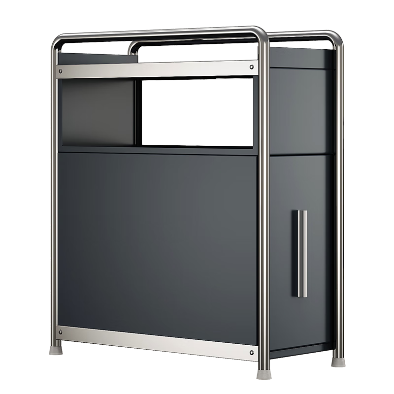 百亿补贴:帅仕(shuaishi)厨房调料置物架台面可抽拉放调料收纳盒橱柜油盐酱醋佐料瓶架用具 大号全配-枪灰3层【顺滑抽拉】199.8元