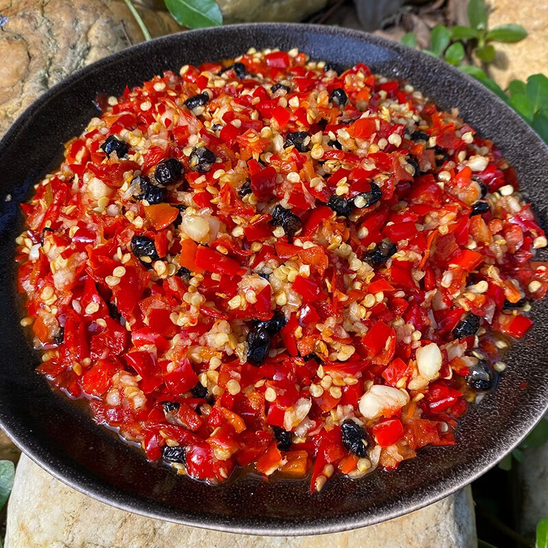 速缘乐江西豆鼓蒜香辣椒酱超特辣下饭菜剁辣椒蒜蓉豆豉 豆豉蒜蓉味500