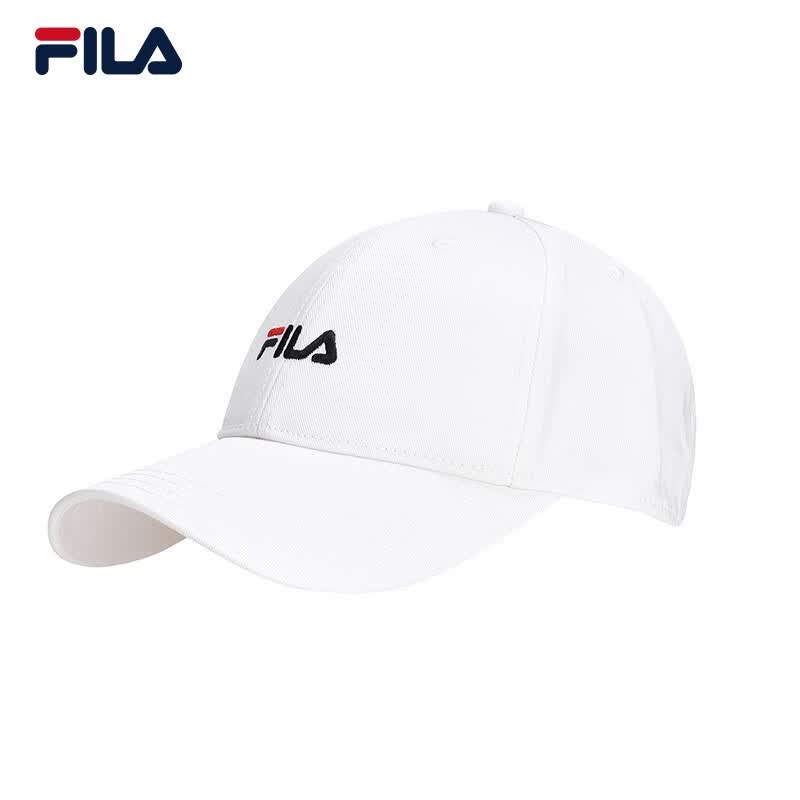 FILA 斐乐官方棒球帽情侣款2023秋季新款时尚休闲鸭舌帽子遮阳帽 标准白-WT XS属于什么档次？