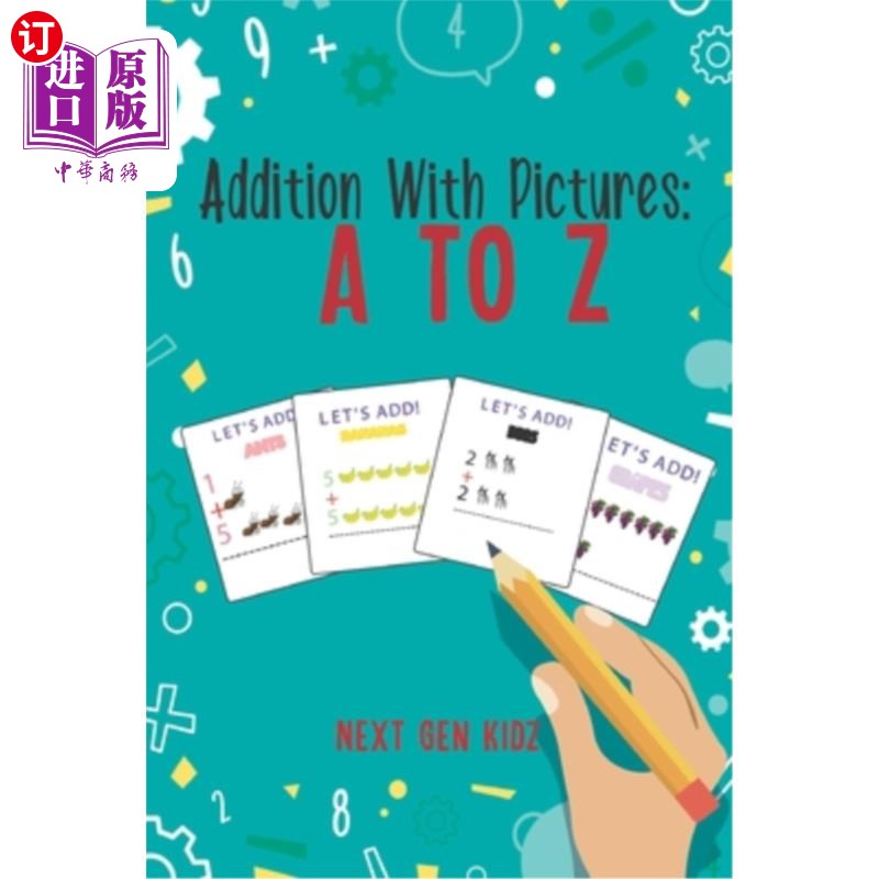 海外直订addition with pictures: a to z: learn to add with visual