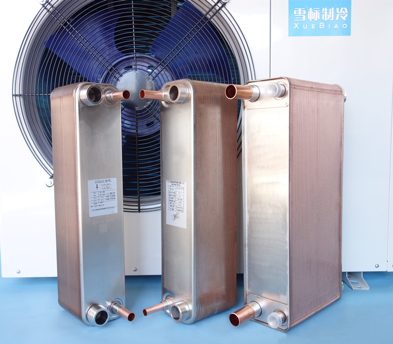 定制适配复叠超低温冷凝蒸发器板式换热器冷库双级压缩制冷增焓经济器